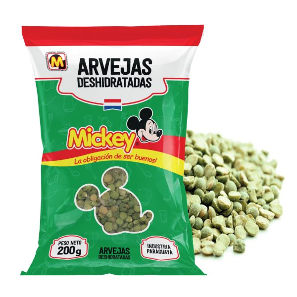 Arvejas deshidratadas